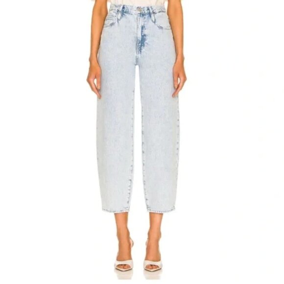 Frame denim ultra high rise barrel whisper jeans - Picture 1 of 11